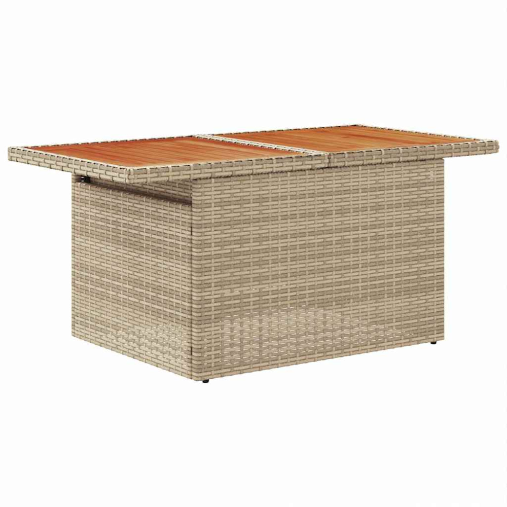 Produktbild för Trädgårdsoffset med lagring 8 pcs Beige och Ljusgrå