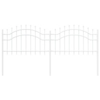 Produktbild för Trädgårdsstängsel Woerden Vit 240 x 115 cm Pulverlackerad stål