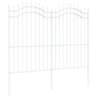 Produktbild för Trädgårdsstängsel Woerden Vit 240 x 215 cm Pulverlackerad stål