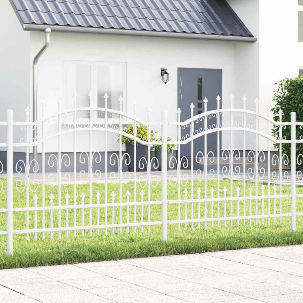 Produktbild för Trädgårdsstängsel KAMPEN 240 x 140 cm Mesh Pulverlackerad stål