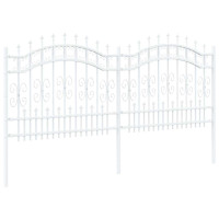 Produktbild för Trädgårdsstängsel KAMPEN 240 x 140 cm Mesh Pulverlackerad stål