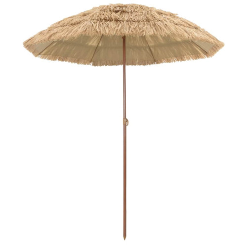 vidaXL Badparasol Naturfärg 160 x 160 x 196 cm Polyester och Stål