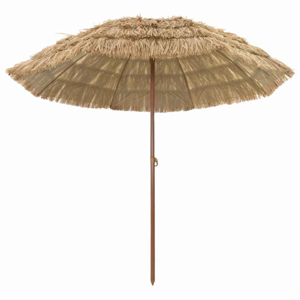 Produktbild för Badparasol Naturfärg 255 x 255 x 255 cm Polyester och Stål