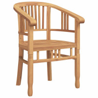 Produktbild för Stol 2 pcs Brun 63 x 58 x 89 cm Massivt teakträ