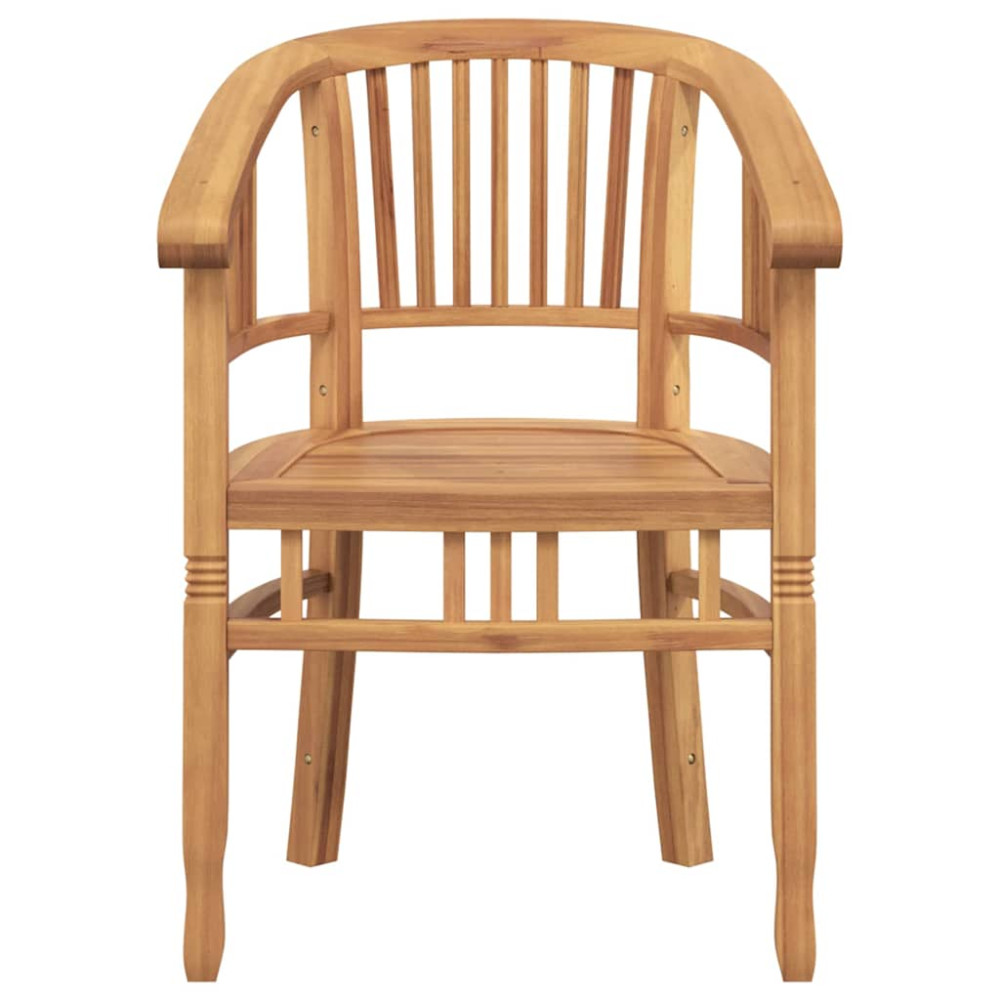 Produktbild för Stol 2 pcs Brun 63 x 58 x 89 cm Massivt teakträ