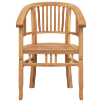 Produktbild för Stol 2 pcs Brun 63 x 58 x 89 cm Massivt teakträ