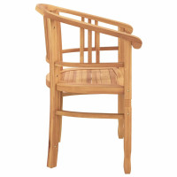 Produktbild för Stol 2 pcs Brun 63 x 58 x 89 cm Massivt teakträ