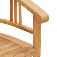 Produktbild för Stol 2 pcs Brun 63 x 58 x 89 cm Massivt teakträ