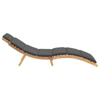 Produktbild för Trädgård Sunlounger Brun 198 x 55 x 58,5 cm Massivt teakträ