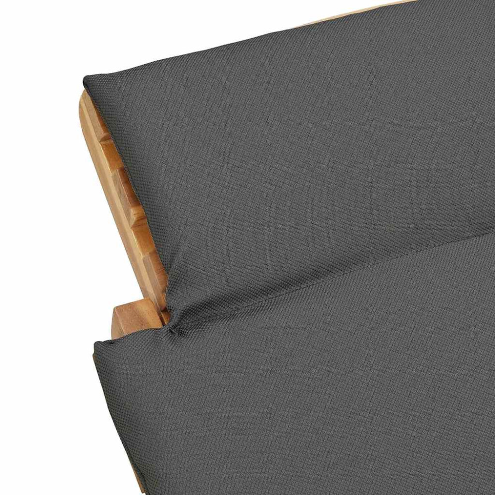 Produktbild för Trädgård Sunlounger Brun 198 x 55 x 58,5 cm Massivt teakträ
