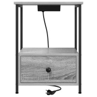 Produktbild för Nattduksbord 2 pcs Grå Sonoma 42 x 41 x 56 cm Konstruerat trä