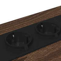 Produktbild för Nattduksbord 2 pcs Brun Ek 42 x 41 x 56 cm Konstruerat trä
