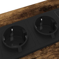 Produktbild för Nattduksbord 2 pcs Rökt ek 40 x 31 x 60 cm Konstruerat trä
