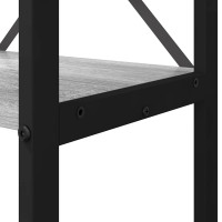 Produktbild för Hyllsystem Grå sonoma 60 x 30 x 155 cm Konstruerat trä