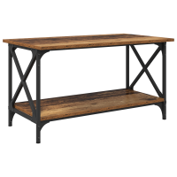 Produktbild för Kaffeebord Gammalt trä 80 x 45 x 45.5 cm Konstruerat trä