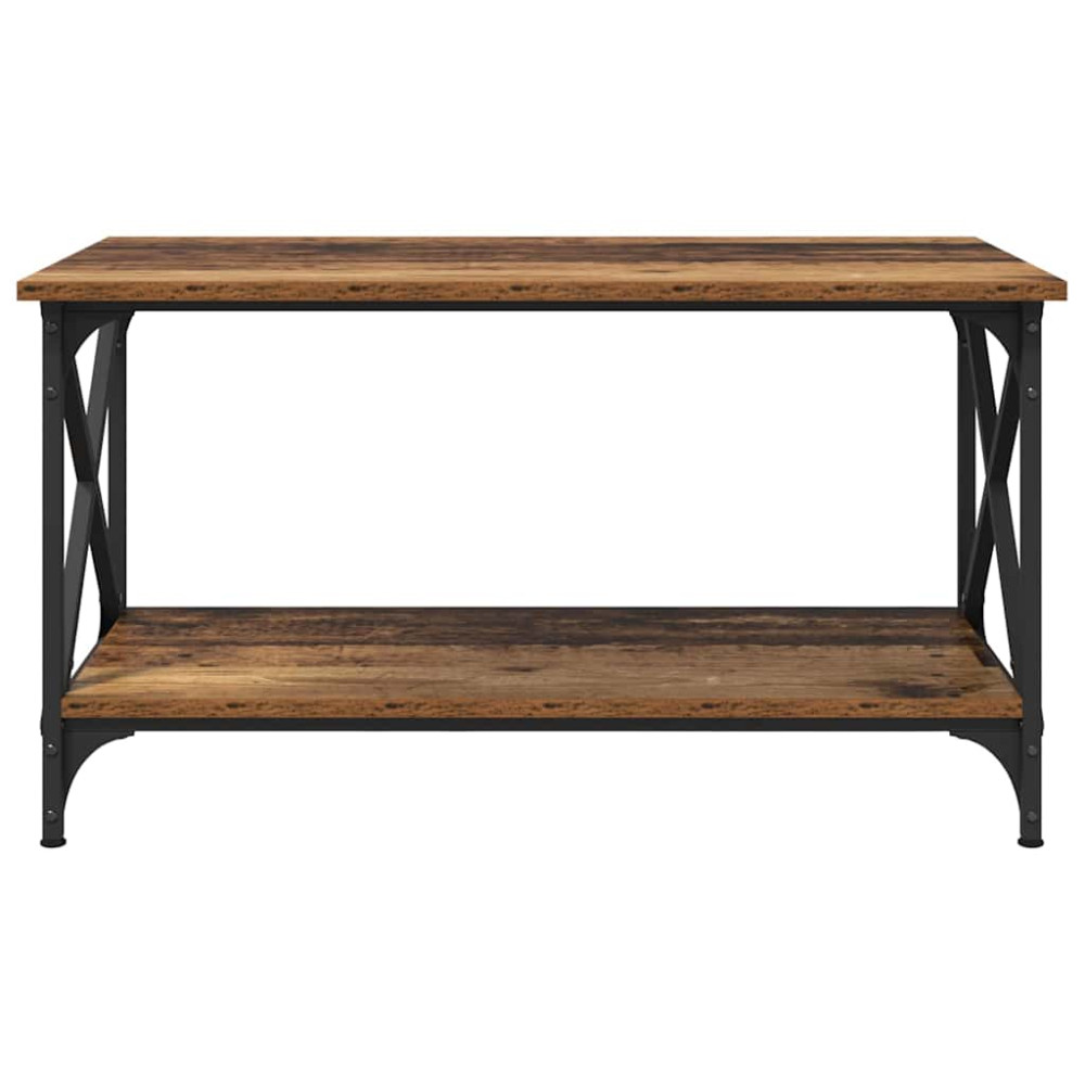 Produktbild för Kaffeebord Gammalt trä 80 x 45 x 45.5 cm Konstruerat trä