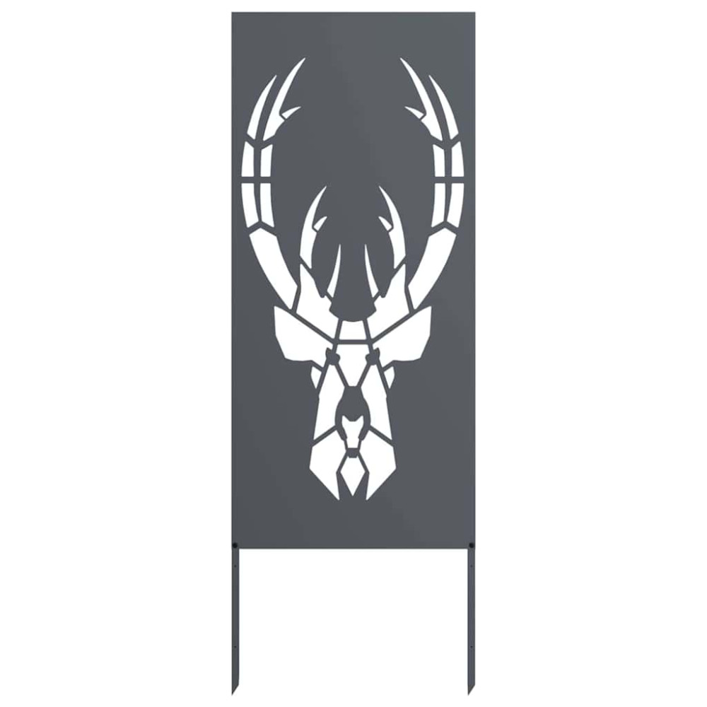 Produktbild för Trädgårds integritetsskärm Antracit 50 x 140 cm Kallvalsat stål