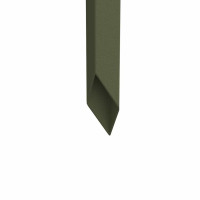 Produktbild för Trädgårds integritetsskärm Olivgrön 50 x 140 cm Kallvalsat stål