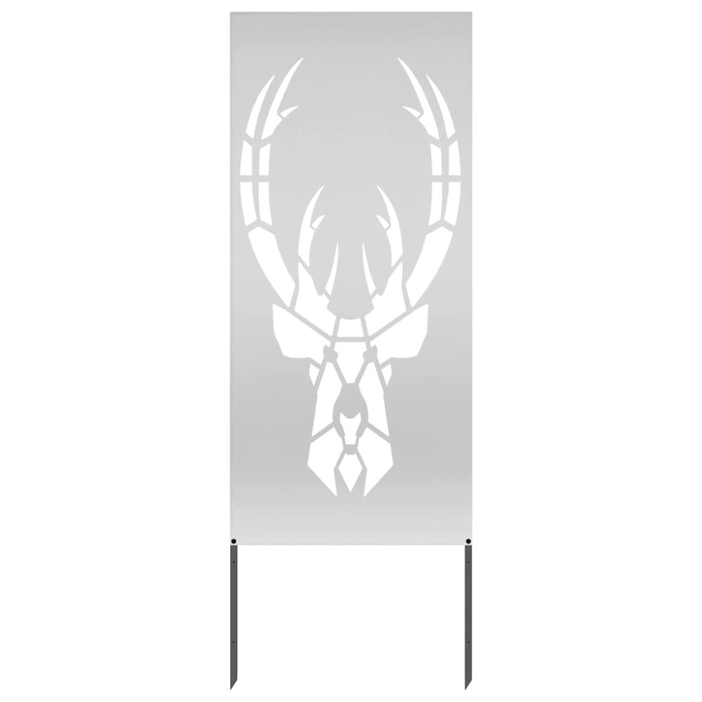 Produktbild för Trädgårds integritetsskärm Silver 50 x 140 cm Galvaniserat stål