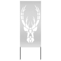Produktbild för Trädgårds integritetsskärm Silver 50 x 140 cm Galvaniserat stål