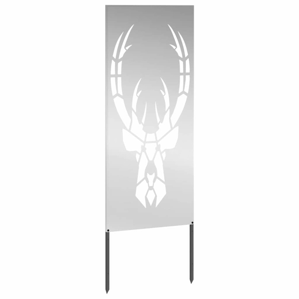 Produktbild för Trädgårds integritetsskärm Silver 50 x 140 cm Galvaniserat stål