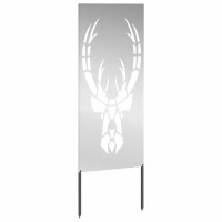 Produktbild för Trädgårds integritetsskärm Silver 50 x 140 cm Galvaniserat stål