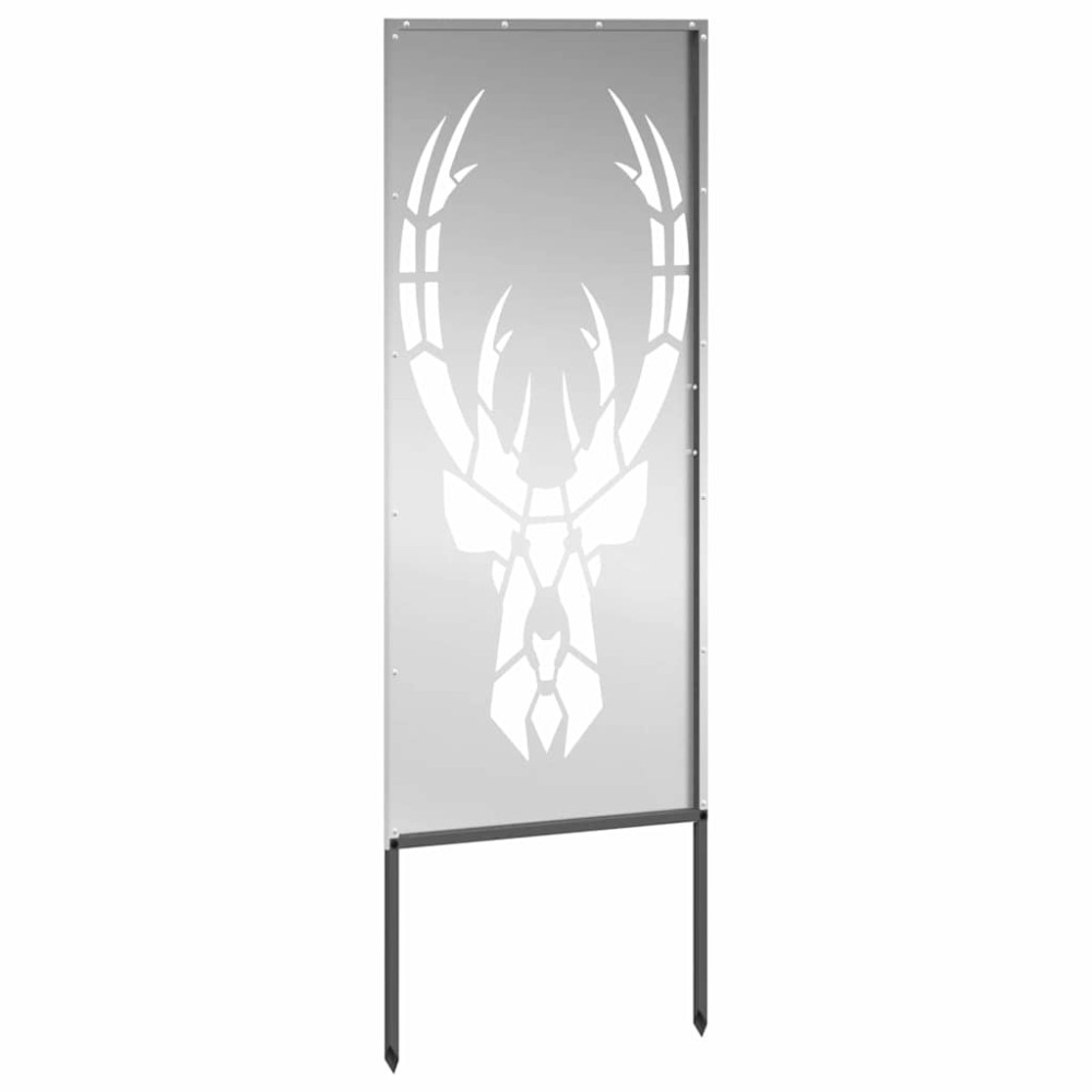 Produktbild för Trädgårds integritetsskärm Silver 50 x 140 cm Galvaniserat stål