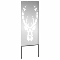 Produktbild för Trädgårds integritetsskärm Silver 50 x 140 cm Galvaniserat stål