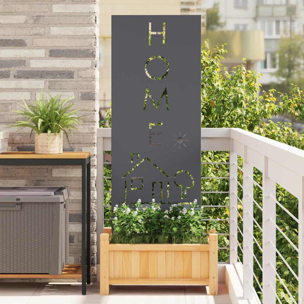 Produktbild för Trädgårds integritetsskärm Antracit 50 x 140 cm Kallvalsat stål