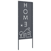 Produktbild för Trädgårds integritetsskärm Antracit 50 x 140 cm Kallvalsat stål