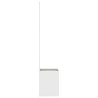 Produktbild för Trädgårds integritetsskärm Vit 32 x 150 cm Kallvalsat stål