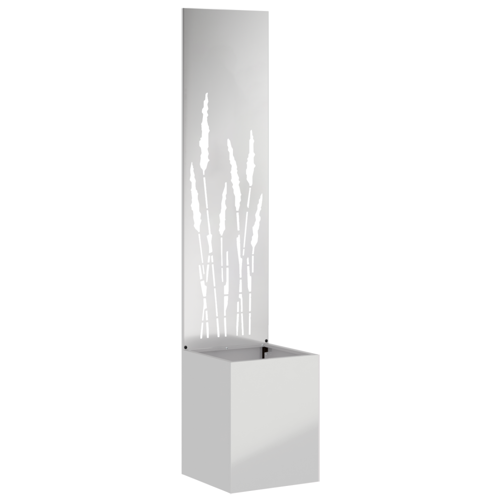 Produktbild för Trädgårds integritetsskärm Silver 32 x 150 cm Galvaniserat stål