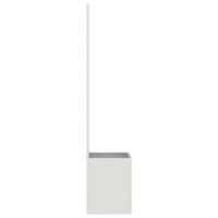 Produktbild för Trädgårds integritetsskärm Silver 32 x 150 cm Galvaniserat stål