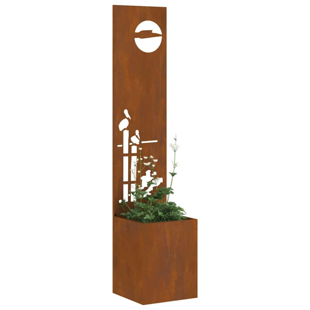 Produktbild för Trädgårds integritetsskärm Rostig 32 x 150 cm cortenstål