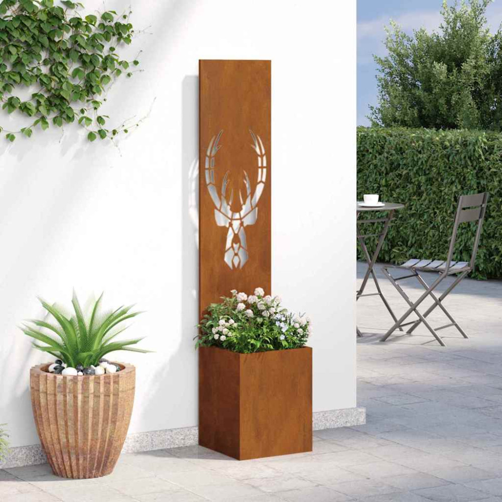 Produktbild för Trädgårds integritetsskärm Rostig 32 x 150 cm cortenstål