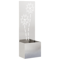 Produktbild för Trädgårds integritetsskärm Silver 50 x 150 cm Rostfritt stål
