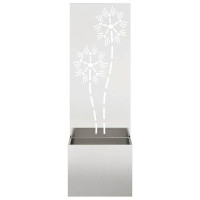 Produktbild för Trädgårds integritetsskärm Silver 50 x 150 cm Rostfritt stål