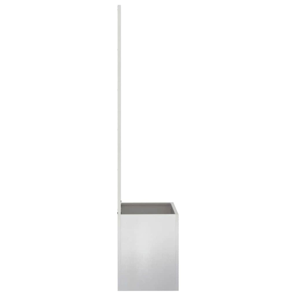 Produktbild för Trädgårds integritetsskärm Silver 50 x 150 cm Rostfritt stål