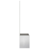 Produktbild för Trädgårds integritetsskärm Silver 50 x 150 cm Rostfritt stål