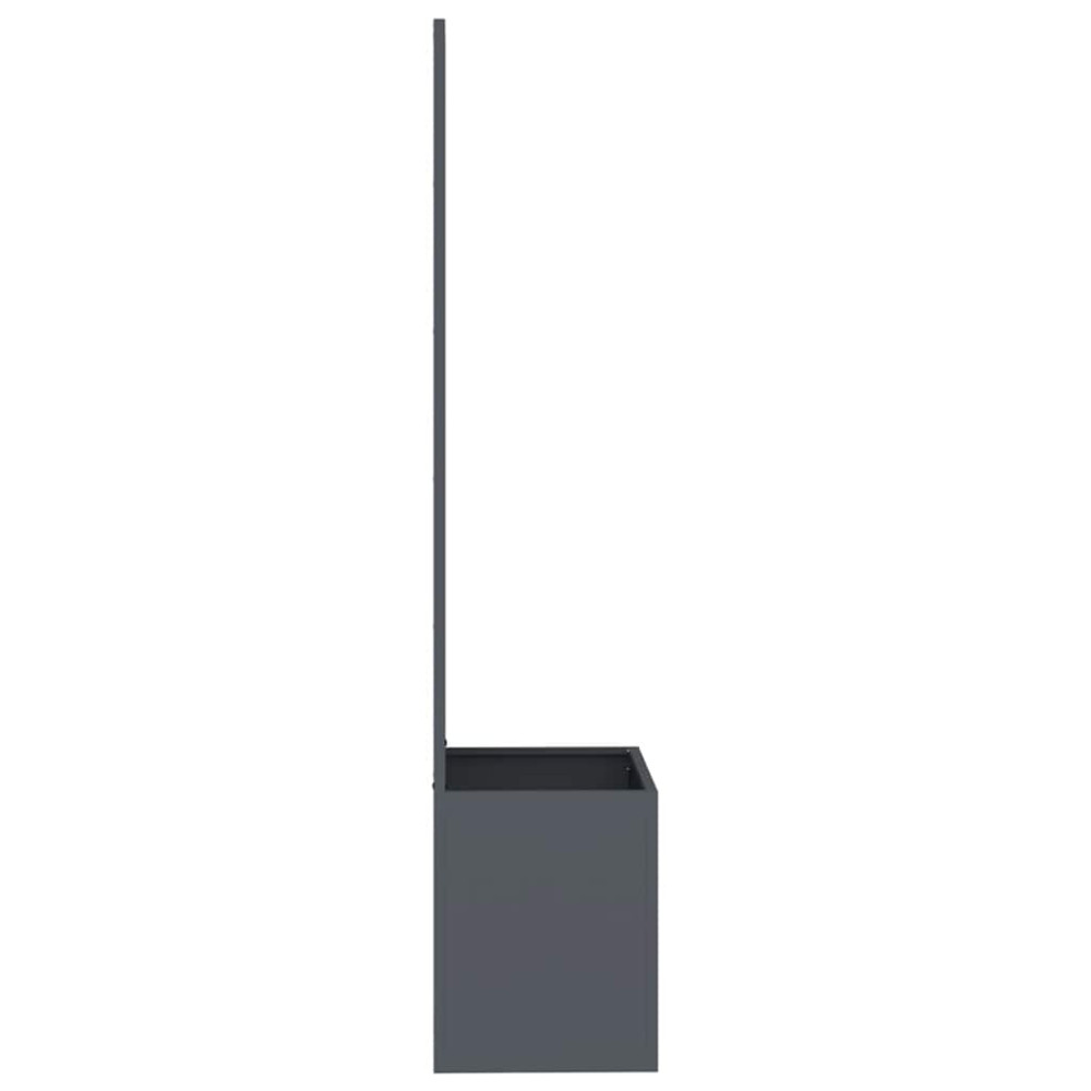 Produktbild för Trädgårds integritetsskärm Antracit 50 x 150 cm Kallvalsat stål