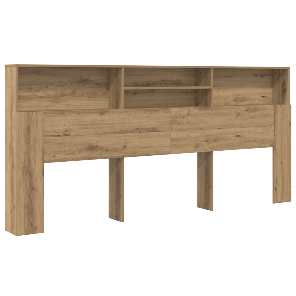 Produktbild för Sänggavelsskåp Artisan Ek 220 x 19 x 101,5 cm Konstruerat trä