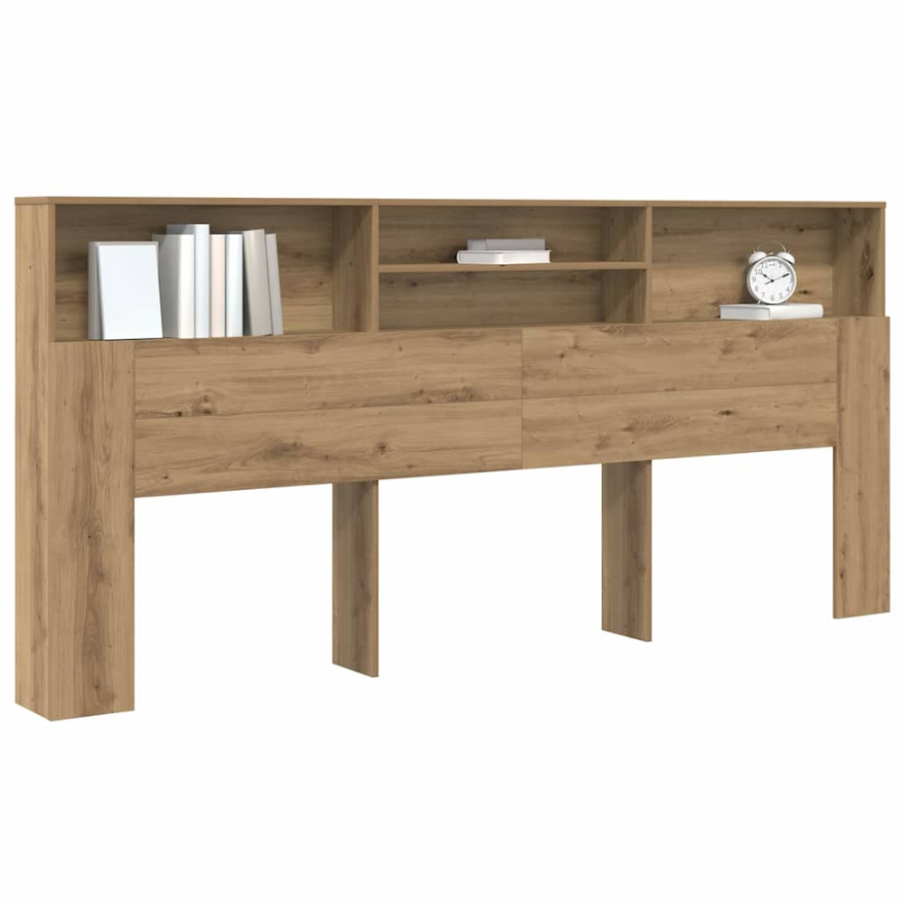 Produktbild för Sänggavelsskåp Artisan Ek 220 x 19 x 101,5 cm Konstruerat trä