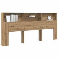 Produktbild för Sänggavelsskåp Artisan Ek 220 x 19 x 101,5 cm Konstruerat trä