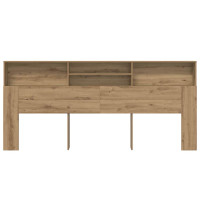 Produktbild för Sänggavelsskåp Artisan Ek 220 x 19 x 101,5 cm Konstruerat trä