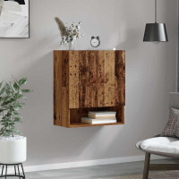 Produktbild för Väggskåp Gammalt trä 60 x 31 x 70 cm Konstruerat trä