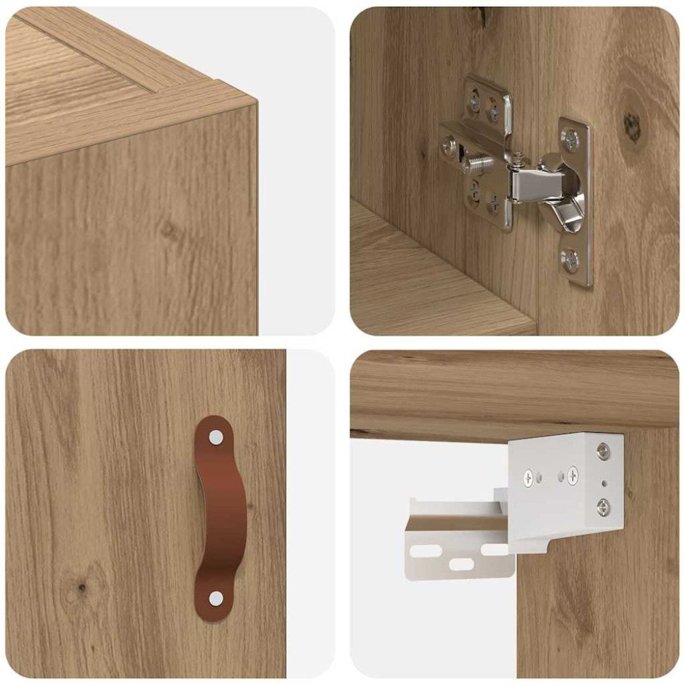 Produktbild för Väggskåp artisan ek 60 x 31 x 70 cm Konstruerat trä