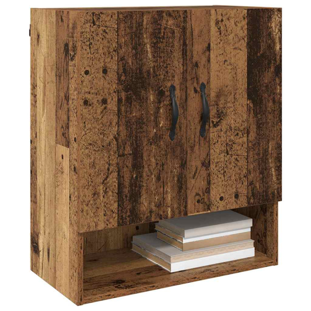 Produktbild för Väggmonterat skåp Gammalt trä 60 x 31 x 70 cm Konstruerat trä