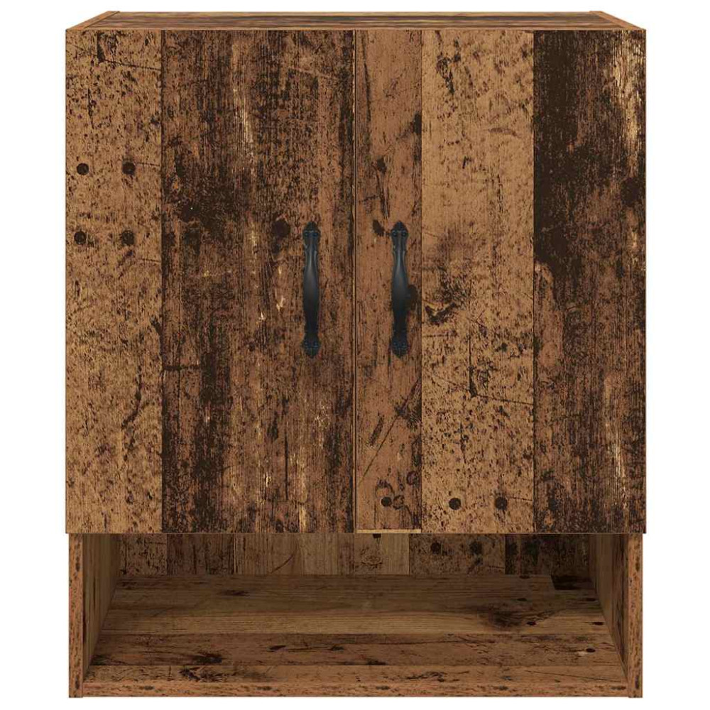 Produktbild för Väggmonterat skåp Gammalt trä 60 x 31 x 70 cm Konstruerat trä