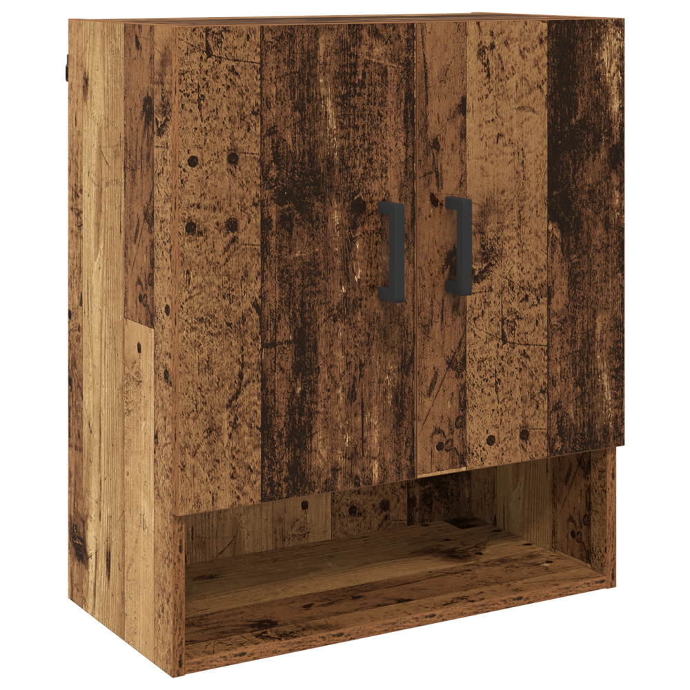 Produktbild för Väggskåp Gammalt trä 60 x 31 x 70 cm Konstruerat trä