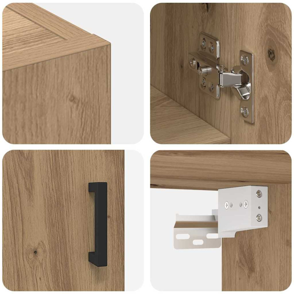 Produktbild för Väggskåp artisan ek 60 x 31 x 70 cm Konstruerat trä
